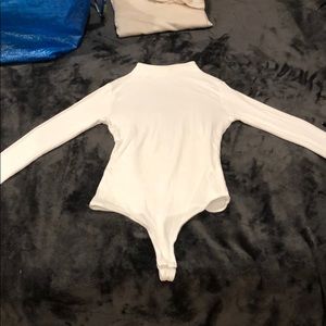 ASOS White High Neck Bodysuit